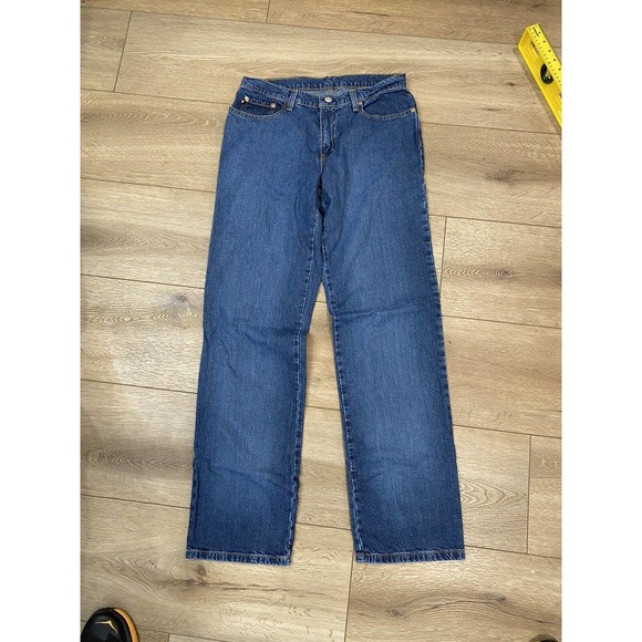 Polo Ralph Lauren Vtg Saturday High Rise Jeans Women's 30x32 Logo Patch - Picture 2 of 6